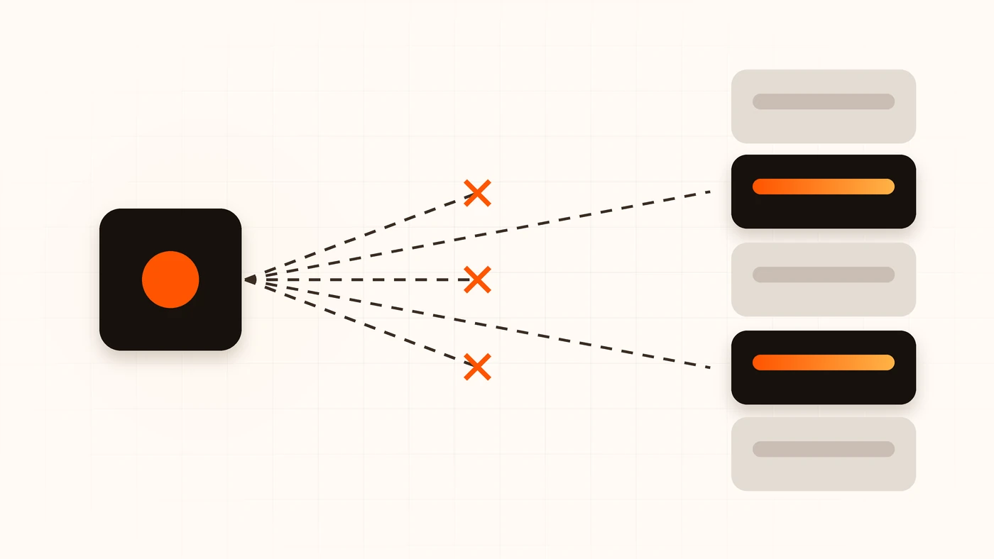 Why free IPTV playlists break — several stream paths cut off between the source and the viewer